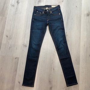Rag and bone skinny jeans, size 24, mid rise